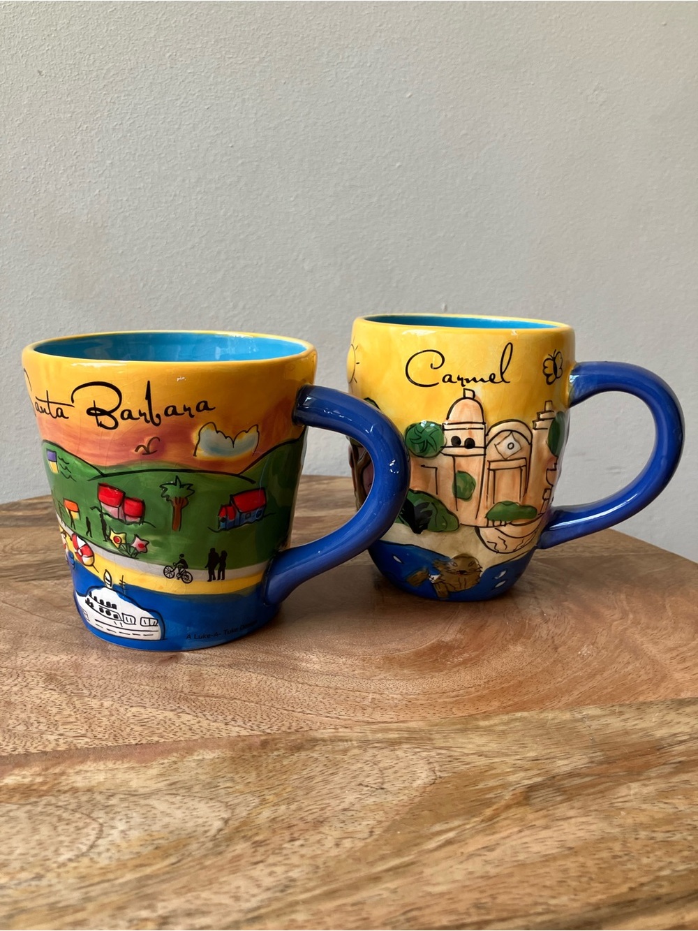 Luke A Tuke Designs | Santa Barbara & Monterey Carmel California 3D Ceramic Mugs